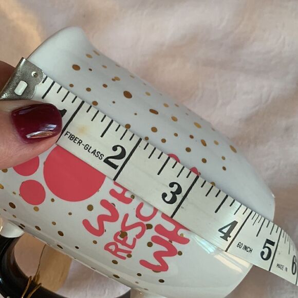 Coffee Mug Heavy Gold Flake Dog Rescue - Picture 6 of 7